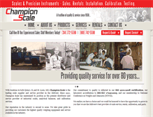 Tablet Screenshot of championscale.com